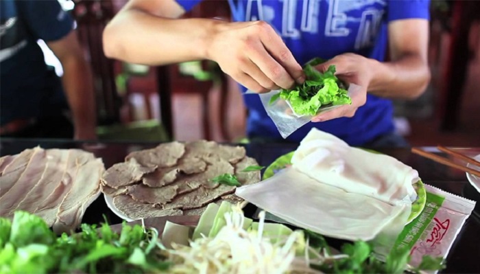 Bánh tráng thịt heo đặc sản Đà Nẵng