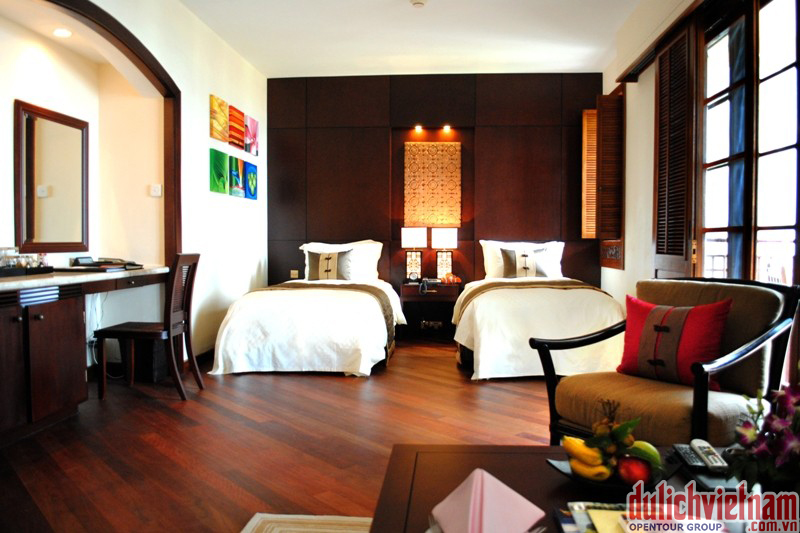 Phòng nghỉ của Furama Resort Đà Nẵng được thiết kế công phu, hài hòa