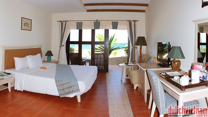 Phòng của Sandy Beach Resort Đà Nẵng được thiết kế sang trọng, hiện đại