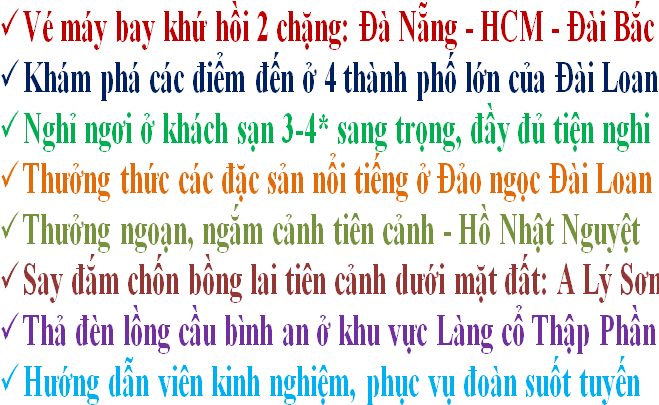Tour du lịch Đài Loan