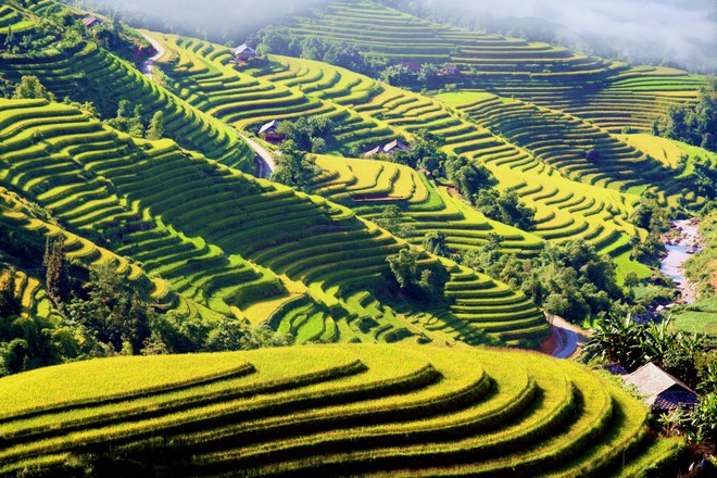 Thỉnh thoáng những đợt nắng nhẹ làm Hoàng Su Phì thêm đẹp hơn
