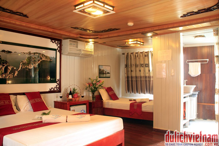 Phòng nghỉ trên du thuyền Legacy Cruise Phòng nghỉ trên du thuyền Legacy Cruise
