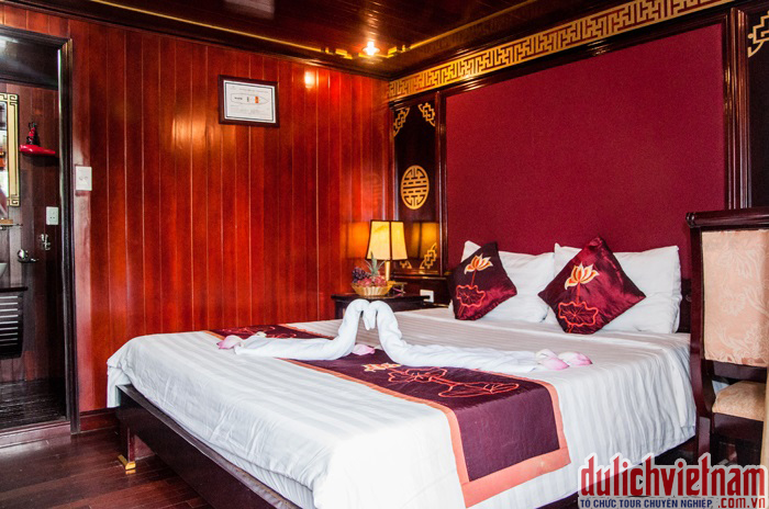 Phòng Double của du thuyền Legacy Cruise Phòng Double của du thuyền Legacy Cruise
