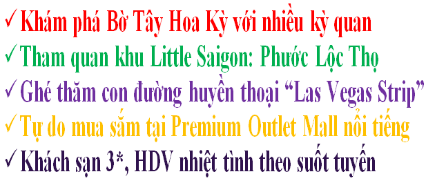 khuyến mãi tour du lịch mỹ giá rẻ