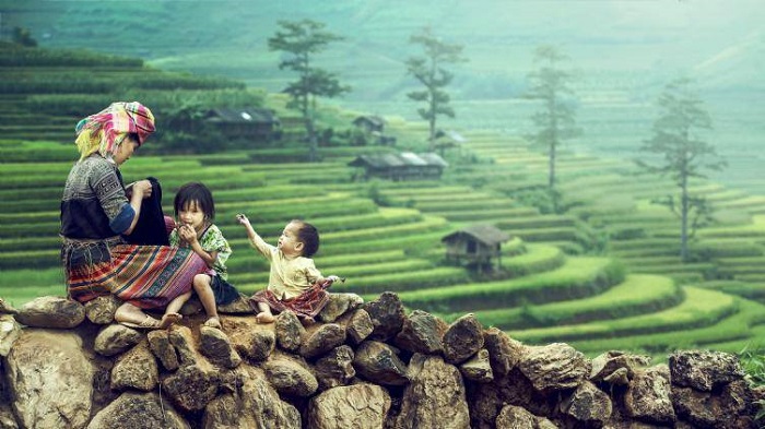 Bãi đá cổ ở thung lũng Mường Hoa đan dạng hình dáng, màu sắc