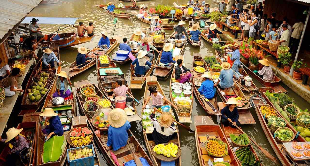 chợ nổi 4 miền thái lan