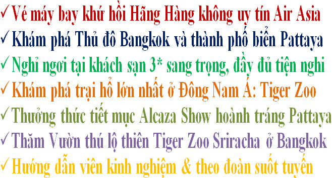 Tour Thái Lan