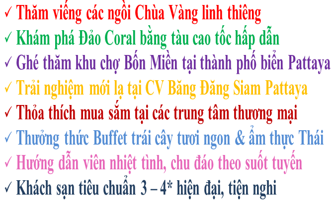 tour du lịch Thái Lan từ hải phòng