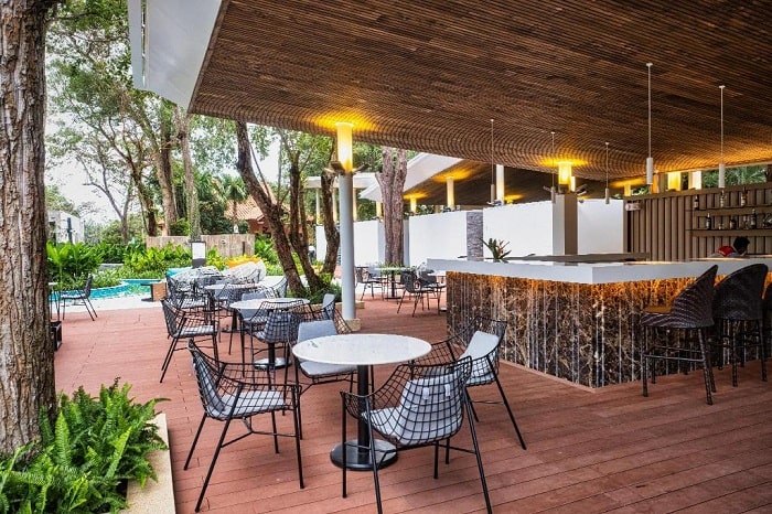 Quầy bar ở Khoáng Nóng Thiên Nhiên Bình Châu Resort