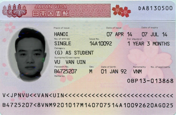 visa du lịch nhật bản