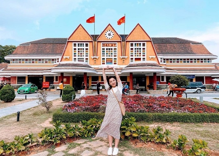 Ga Đà Lạt được nhiều giới trẻ thi đua nhau check-in, sống ảo