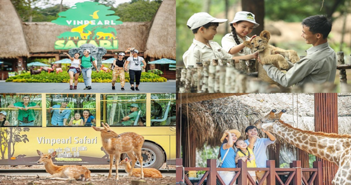 Du khách tour Tour Đà Nẵng - Phú Quốc 3 ngày 2 đêm tham quan Vinpearl Safari