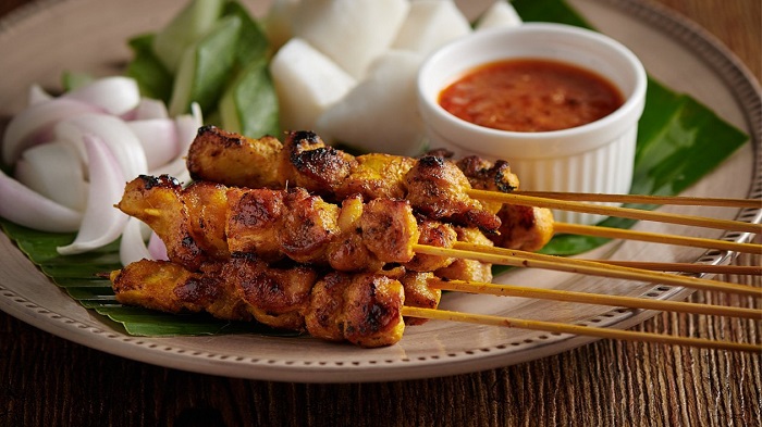 Satay xiên nướng đậm vị
