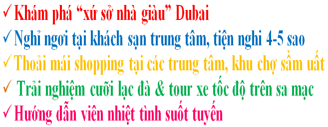 Khuyen mai du lich Dubai