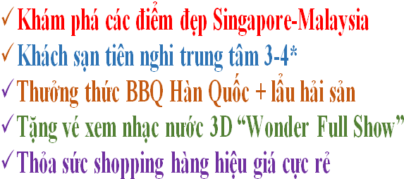Khuyen mai du lich Sing - Malay