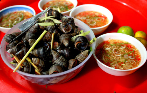 Món ốc luộc