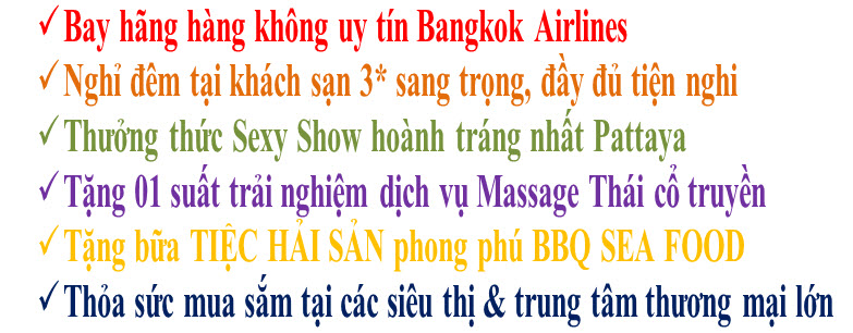 note hot du lịch thái lan 5 ngày từ đà nẵng bay bangkok air