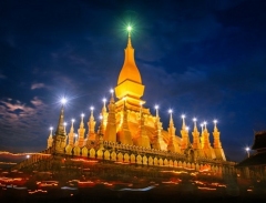 Chùa Thạt Luông - Kiến trúc Phật giáo nổi tiếng của Lào