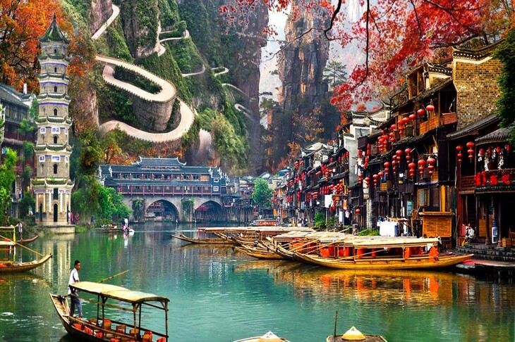 Du lịch Trung Quốc: Hà Nội - Nam Ninh - Trương Gia Giới - Phượng Hoàng Cổ Trấn - Thiên Môn Sơn - Hồ Bảo Phong 5 Ngày Đi Đường Bộ Về Đường Bay Vietjet Air